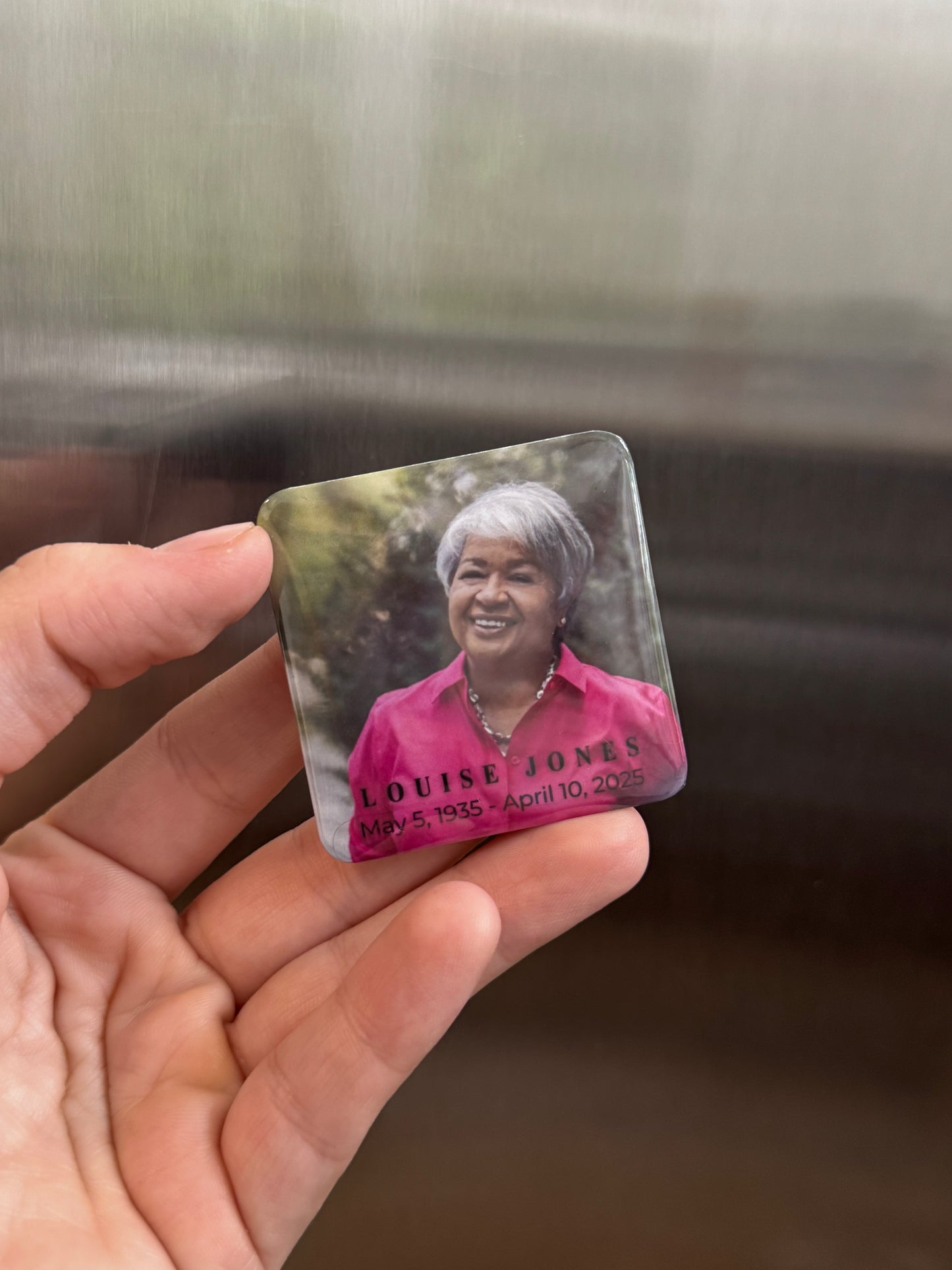 Legacy Memorial Photo Magnet – 2x2 Custom Keepsake for Funerals & Celebrations of Life (Copy)