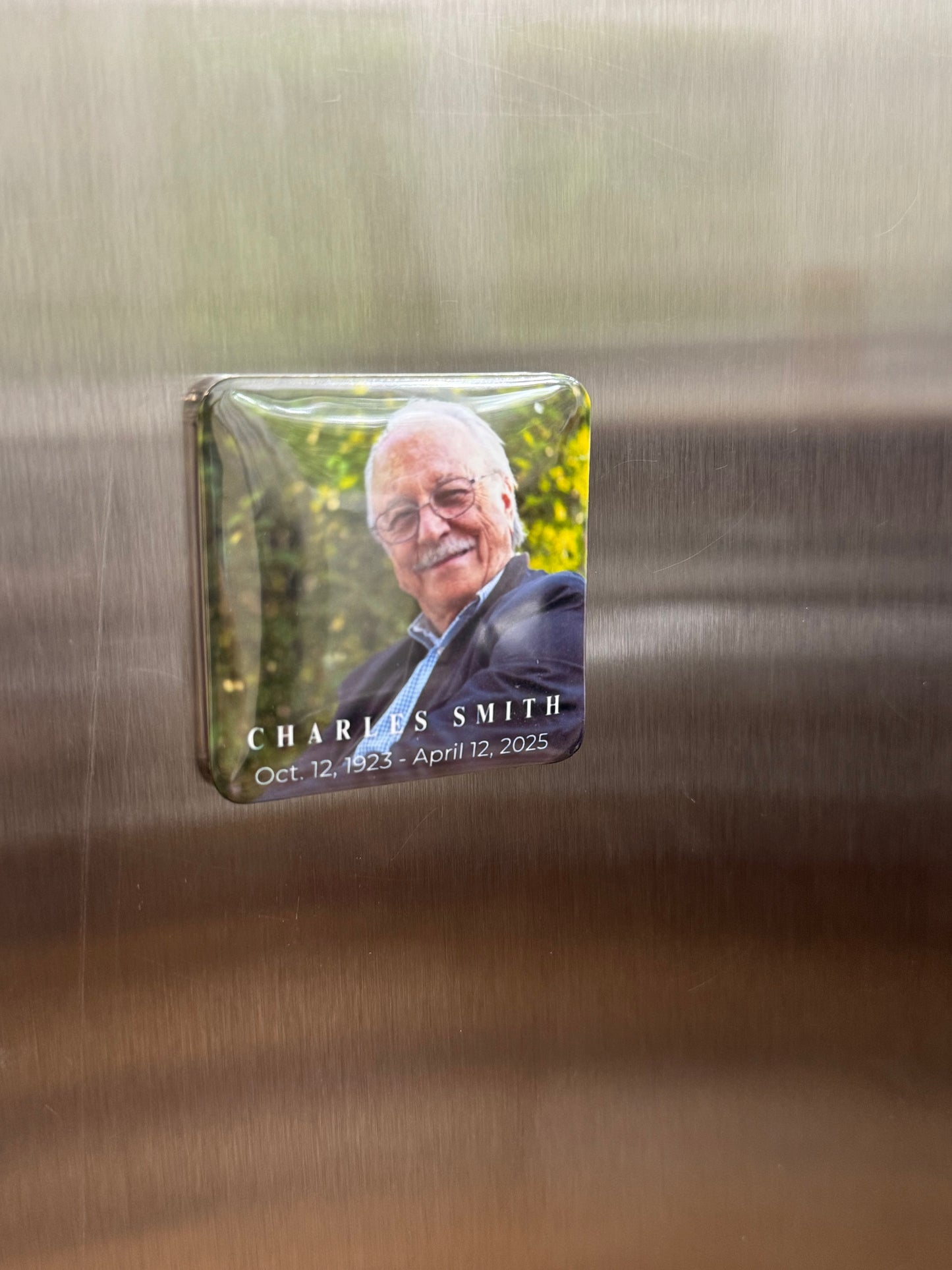 Legacy Memorial Photo Magnet – 2x2 Custom Keepsake for Funerals & Celebrations of Life (Copy)